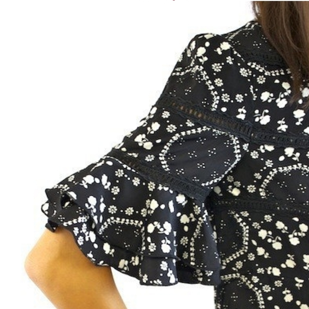 Free People Geo Garden Dress Women's sz 2 - Picture 2 of 15